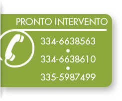 Telefoni Pronto Intervento: 334-6638563, 334-6638610, 335-5987499